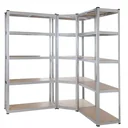 3-In-1 Regaleinheit - Eckschrank - verzinkt - 875kg
