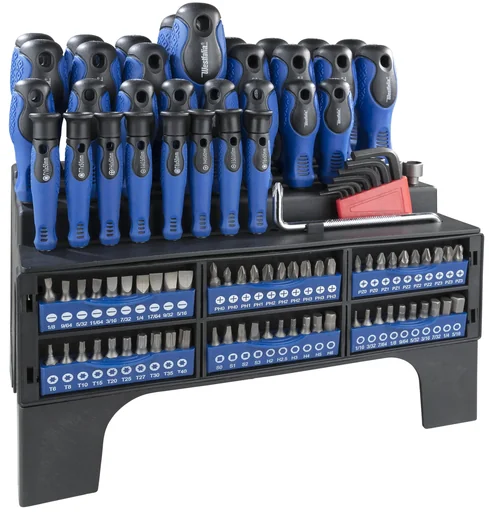 "Schraubendreher-und Bit-Satz mit Halterung 109-teilig image"
