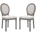 Esszimmerstuhl im 2er Set elfenbeinweiß