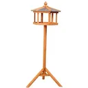 Vogelhaus Vogelvilla mit Ständer und Zinkdach 110x40x40 cm