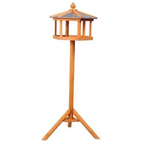 "Vogelhaus Vogelvilla mit Ständer und Zinkdach 110x40x40 cm image"