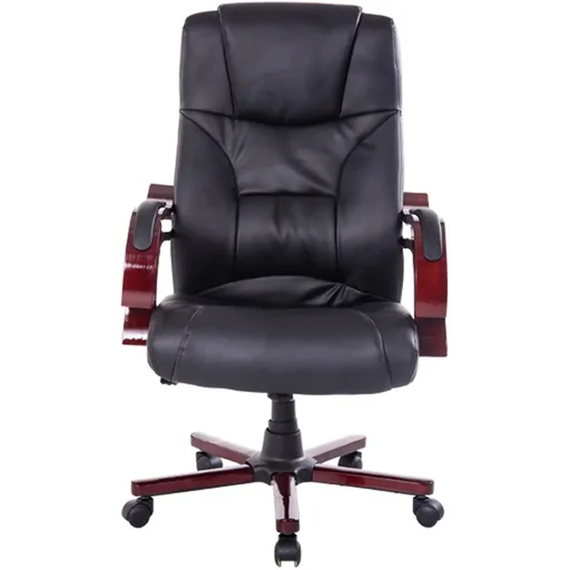 "Bürostuhl Chefsessel Kunsterleder schwarz image"