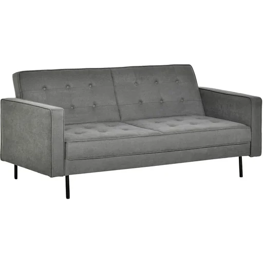 "Schlafsofa 3-Sitzer Schlafcouch Stoffsofa Sofa mit Schlaffunktion Bettsofa mit Bettkasten verstellbarer Winkel Vintage E image"