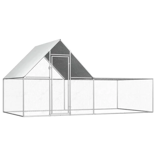 "Hühnerstall 4x2x2 m aus verzinktem Stahl image"