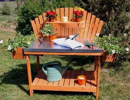 "Gärtnertisch "Helga" mit 2 Pflanzkästen image"