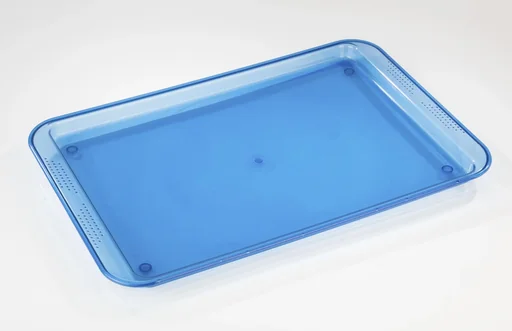 "Servier-Tablett, Blau/ Transparent image"