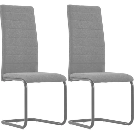 "Esszimmerstühle 2 Stück Stoff dunkelgrau image"