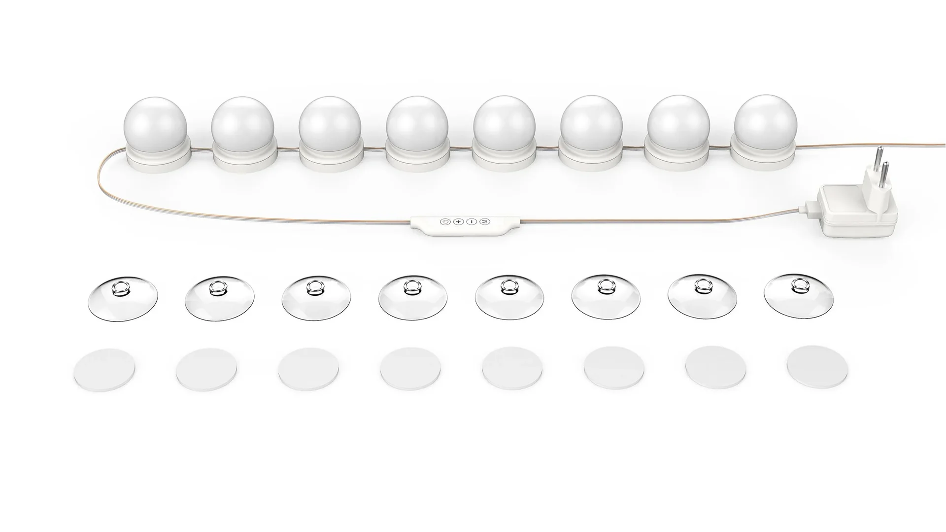 LED Spiegelleuchte Hollywood, dimmbar