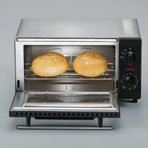 "Mini-Backofen - 800 Watt - Schwarz/Silber image"