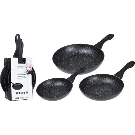 "Bratpfannenset - Excellent Houseware 3 Bratpfannen image"