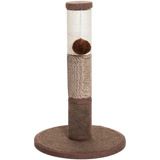 "Kratzstamm Katzenbaum Kletterbaum mit einem Ball Braun image"