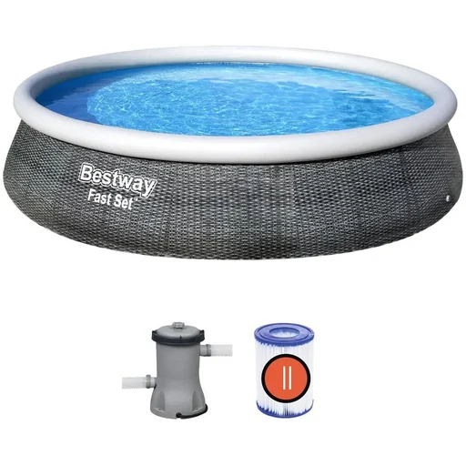 "Fast Set Schwimmbad-Set - Ø396 cm image"