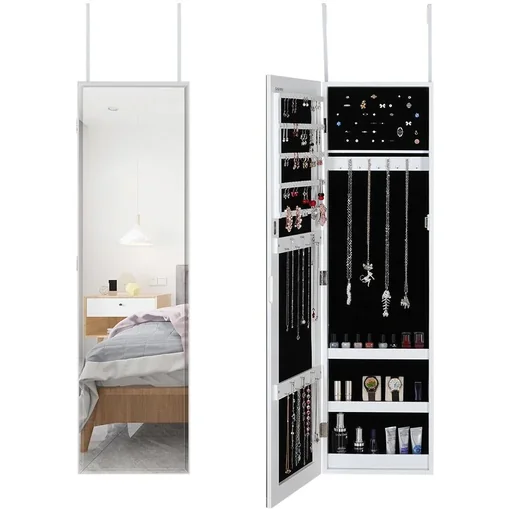 "Schmuckschrank - Spiegel, Weiß- Hängend image"