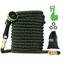 Gartenschlauch flexibel 30 m mit 10 Funktionen Sprühdüse Wasserschlauch mit 1/2 Zoll & 3/4 Zoll Anschluss Schlauch dehnb