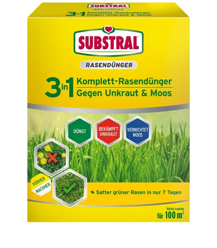 "3in1 Komplettrasendünger 3,6 kg image"