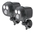 LED Scheinwerfer MB390 mit Bewegungsmelder 2er Pack braun 400Lumen IP66