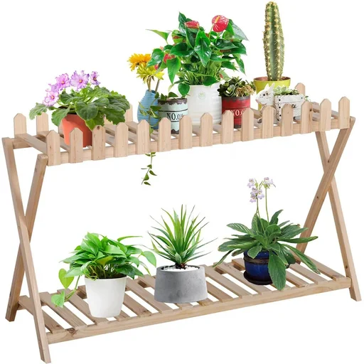 "Pflanzenständer - Massivholz - 108 x 37 x 65 cm image"