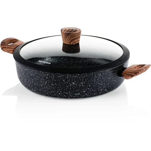"Bratpfanne Schwarzer Marmor Holz - 28 cm image"