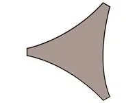 "Gartensegel Dreieck 5 x 5 x 5 m Farbe: taupe image"