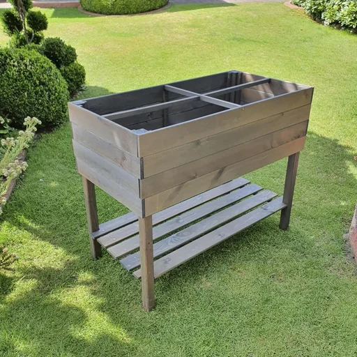 "Balkon-Kräuterbeet auf Beinen, grau image"