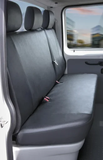 "Passform Sitzbezüge für VW T5 für 3er Bank Pritsche aus Kunstleder ab BJ 04/2003 bis 06/2015 image"