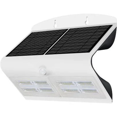 "VT-767-7 LED-Solar-Wandleuchte mit Bewegungsmelder - 7W - 800 Lm - 4000K - weiß - Solarenergie image"