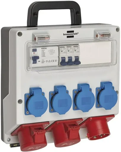 "Wandverteiler 16A 4x 230V Schuko, 2xCEE 400V/16A image"