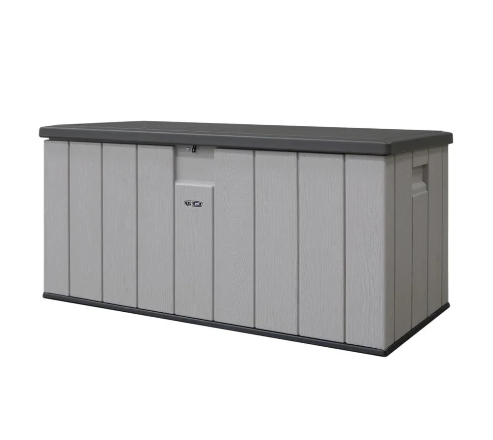 "Lifetime Kissenbox 570 L Lichtgrau 150.7×71.9×69.1 cm – wetterfeste Auflagenbox aus HDPE image"