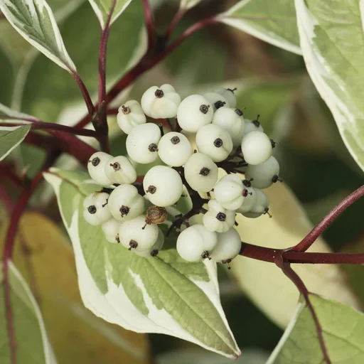 "Hartriegel weißbunt Elegantissima - Cornus alba - 12 L Topf 100-125 cm image"