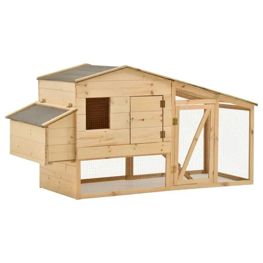 "Hühnerstall 178x67x92 cm massiv gre image"