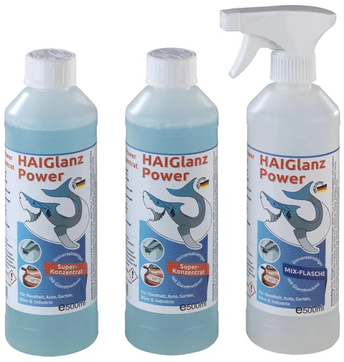 "Reinigungs-Konzentrat „Glanz Power“, 3-teiliges Set, 2 x 500 ml und Mix-Flasche image"