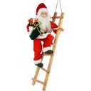 Weihnachtsmann auf der Treppe - Stehend - 65cm - Rot