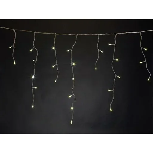 "Vellight Eiszapfen-Weihnachtsbeleuchtung - 4 x 1,3 M - 300 LEDs - Warmweiß - Innen & Außen image"
