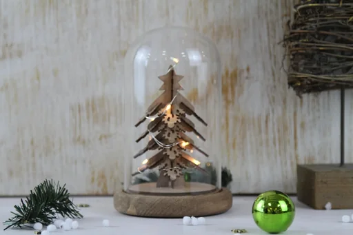 "LED Tannenbaum unter Glaskuppel image"