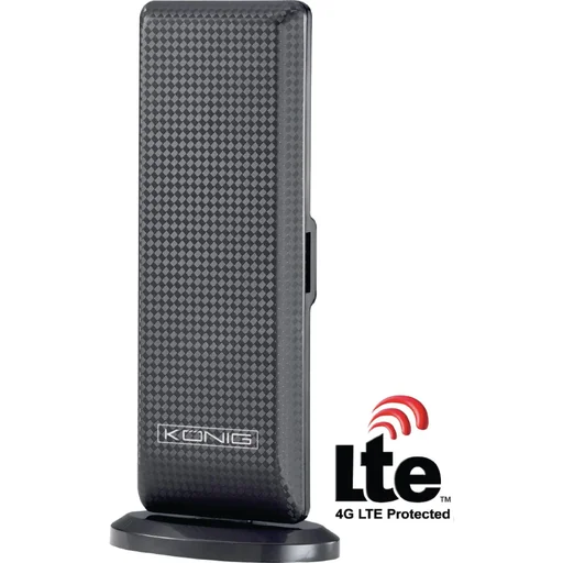 "Verstärkt Innen DVB-T/T2 - DAB+ Zimmerantenne mit Verstärker 28 dB FM / VHF / UHF image"