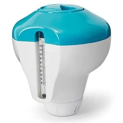 "2-in-1-chlor Schwimmers mit Thermometer image"