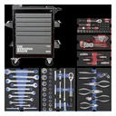 Werkstattwagen - 7 Schubladen, bestückt mit 6 Modulen, 103-teilig