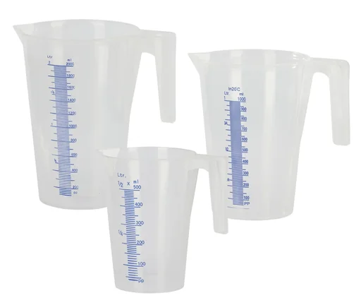"Messbecher mit Griff und Ausgussschnabel, mit Füllskala, für 2000ml image"