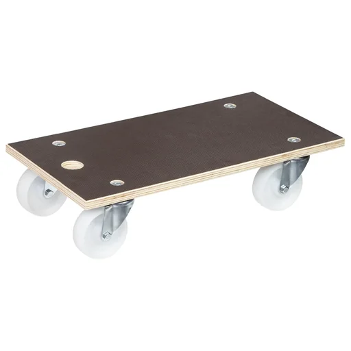 "Transporthilfe MM 1111, 57,5 x 30 x 13,5 cm, harte Rollen Ø 100 mm, Rollenlager, Platte Maxigrip FSC®, Tragkraft 400 kg image"