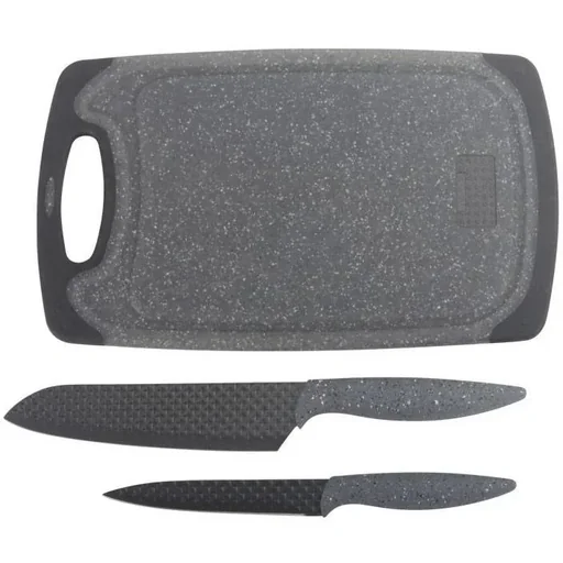 "2-teiliges Messerset mit Schneidebrett - Rot image"