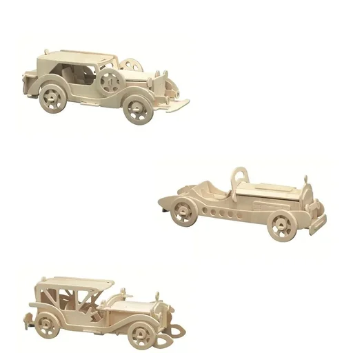 "Holzbausatz "Oldtimer", drei verschiedene Modelle - Varianten möglich image"