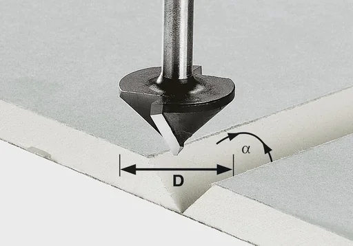 "Gipskartonfräser HW D32 / 90 Grad image"
