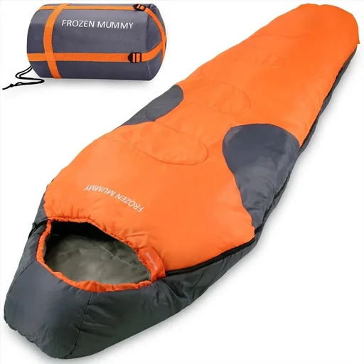"Schlafsack Bergsport Frozen Mummy orange+anthrazit image"
