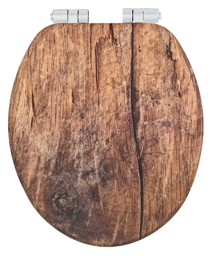 "WC-Sitz Rustic Braun, aus FSC® zertifiziertem MDF image"