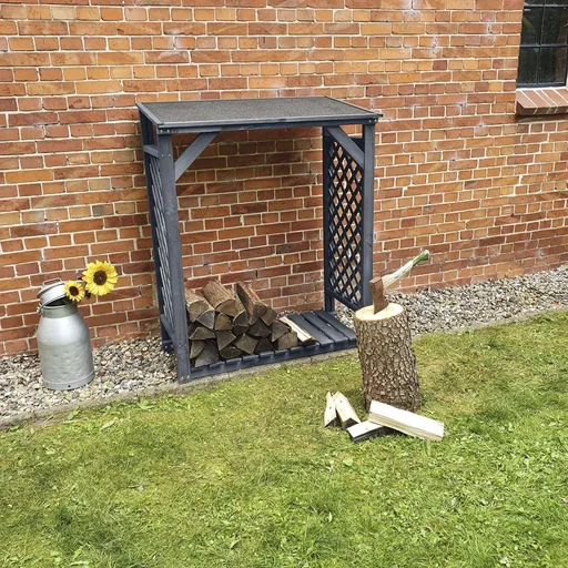 "Kaminholzregal Speyer grau image"