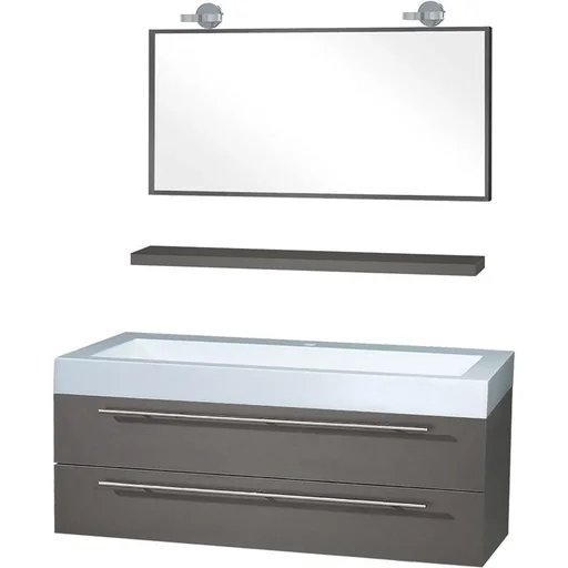 "Badezimmermöbel Force 125 cm - Anthrazit image"