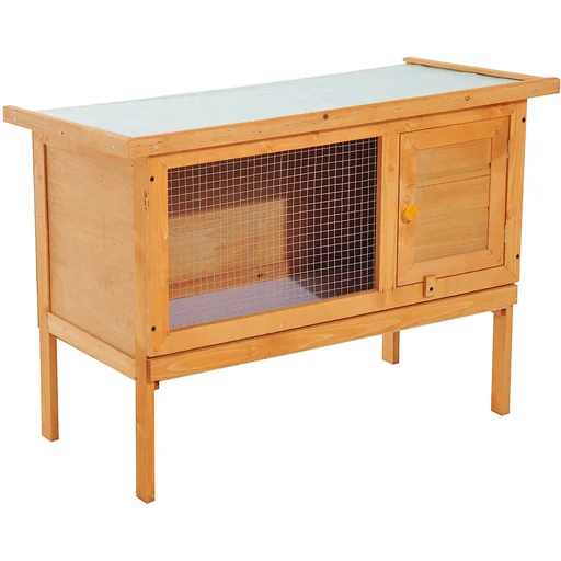 "Hasenstall Kaninchenstall Holz 90x45x65cm image"