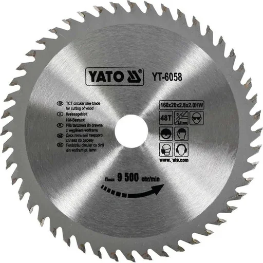 "NL Kreissägeblatt Ø160 mm - 48 T - Innendurchmesser 20 mm image"