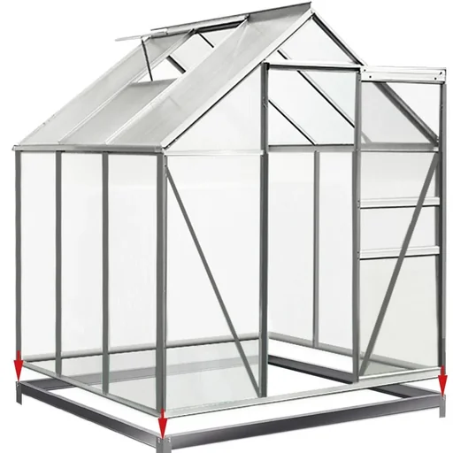 "Stahlfundament für Gewächshaus 190x190cm image"