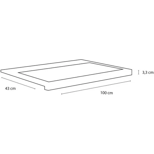 "Concept Waschbecken Polybeton 2gaten 100cm schwartz image"